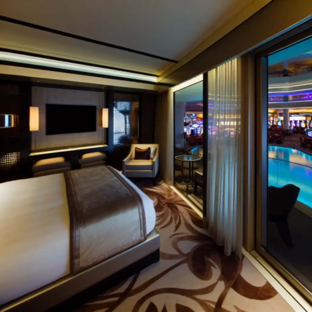 Luksusowy pokój z balkonem i widokiem w HotelPLNew