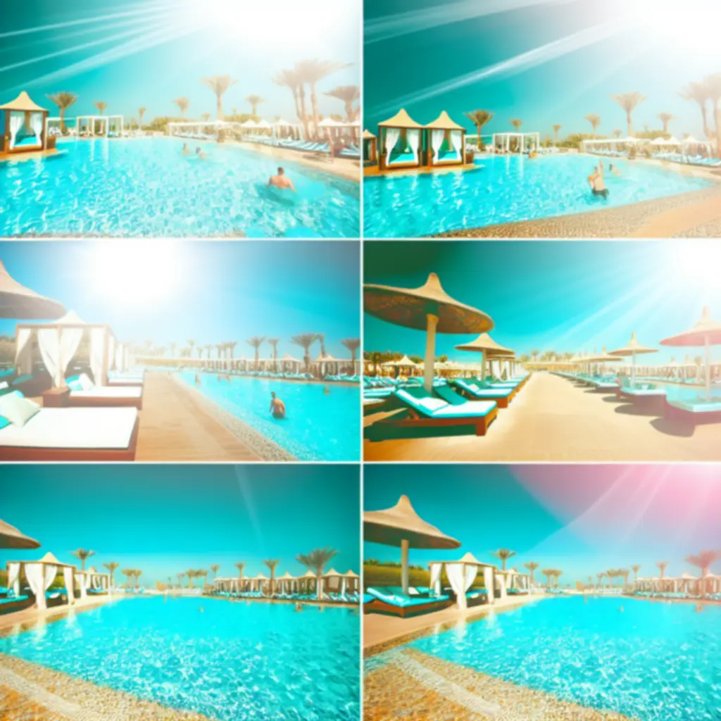 Luksusowe baseny i prywatne cabany z obsługą przy basenie